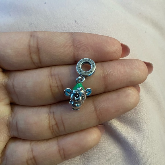 Pandora x Disney Cinderella Gus Mouse Dangle Charm - Picture 3 of 3